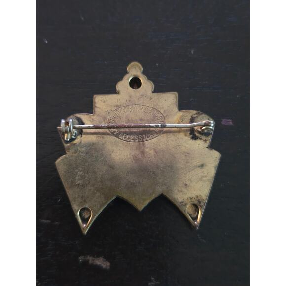 Vintage 1940s BWRS Bundles for Britain Accessocraft Coat of Arms Brooch Pin WWII - Picture 4 of 5